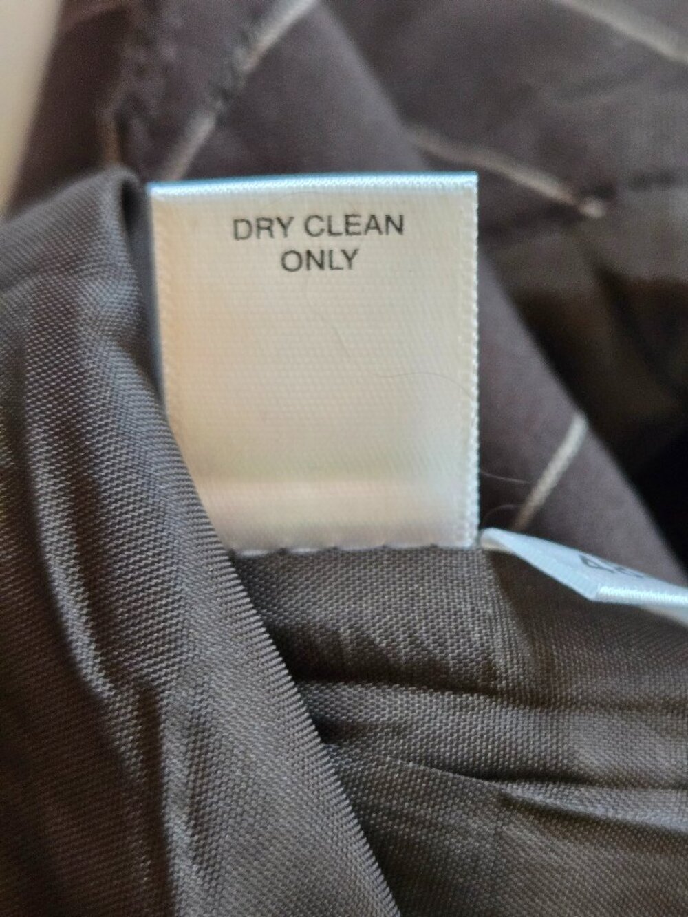 LOFT Laura Fit Brown Pinstripe Wool Blend Trouser Pants Size 8 Workwear Career - Picture 6 of 15